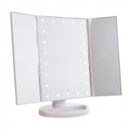 Uniq Hollywood Makeup Spejl Trifold spejl med LED lys, Vit (4777.1)