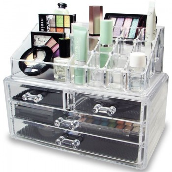 AVERY® Makeup Organizer med 4 låda + top